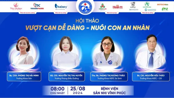 HƠN 200 PHỤ HUYNH THAM DỰ HỘI THẢO “VƯỢT CẠN DỄ DÀNG – NUÔI CON AN NHÀN” TẠI BỆNH VIỆN SẢN NHI VĨNH PHÚC