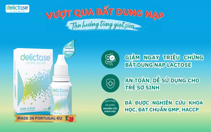 Delictase có thể dùng lâu dài cho bé bị bất dung nạp lactose không? 